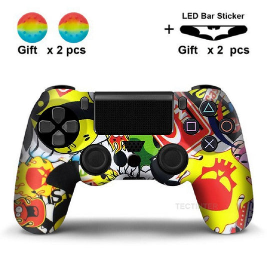 PS4 Controller Skin Camo Pattern Silicone Case Soft Rubber Cover