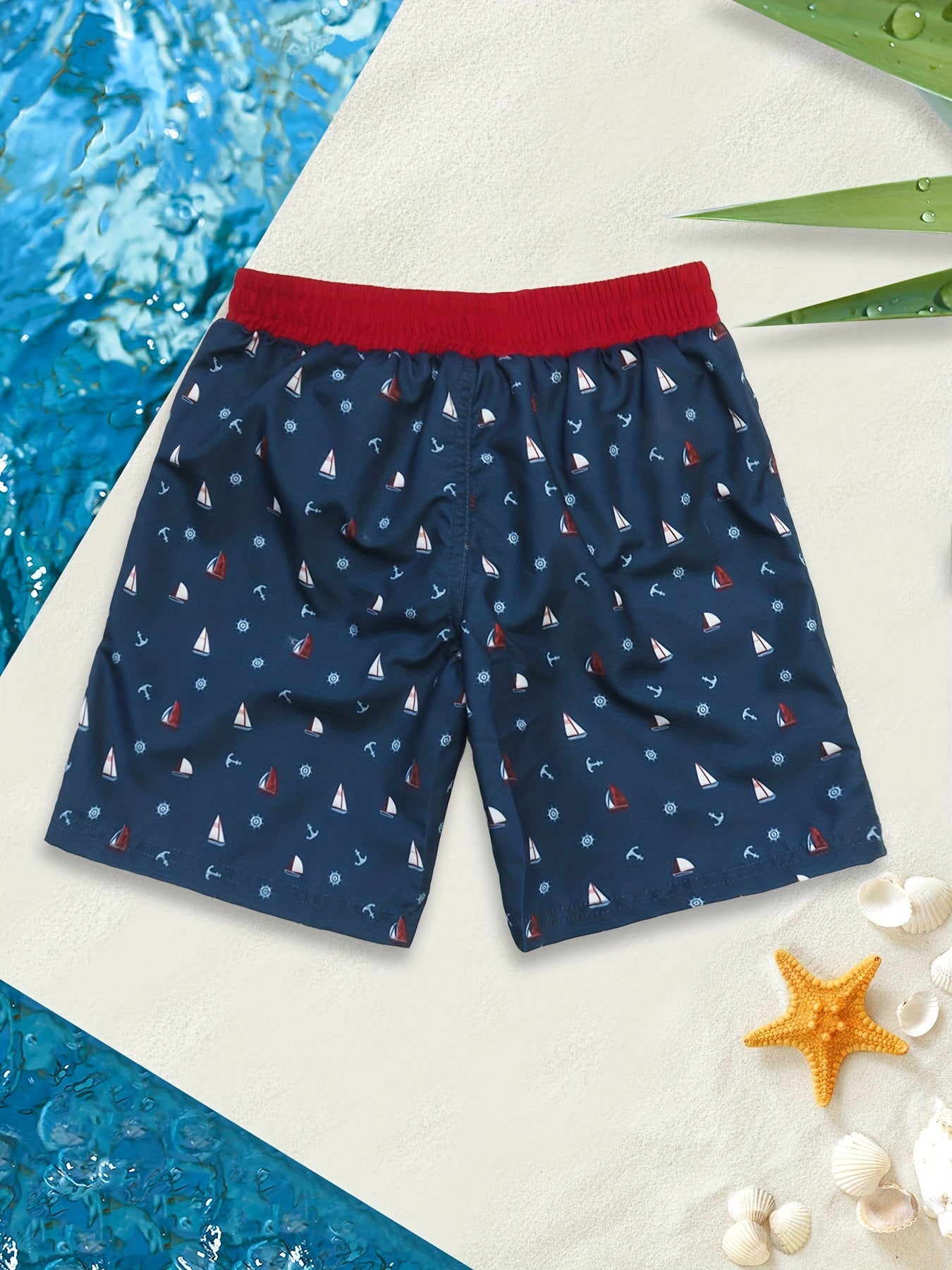 Boys Teen Cartoon Swim Trunk for Summer Beach Holiday