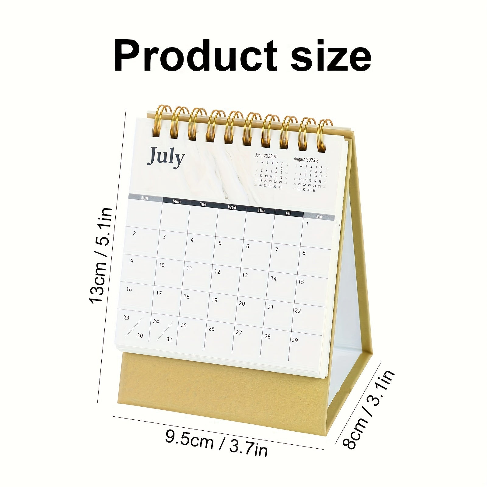 Marble Pattern Desk Calendar Mini Desktop Calendar