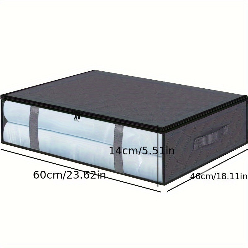 Large Storage Bag w/ Handles & Visible Window Under Bed Reusable Box
