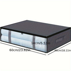 Large Storage Bag w/ Handles & Visible Window Under Bed Reusable Box