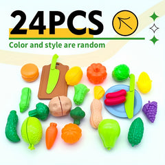 24pcs Puzzle Kitchen Fruit Slicing Fun Toys for Kids