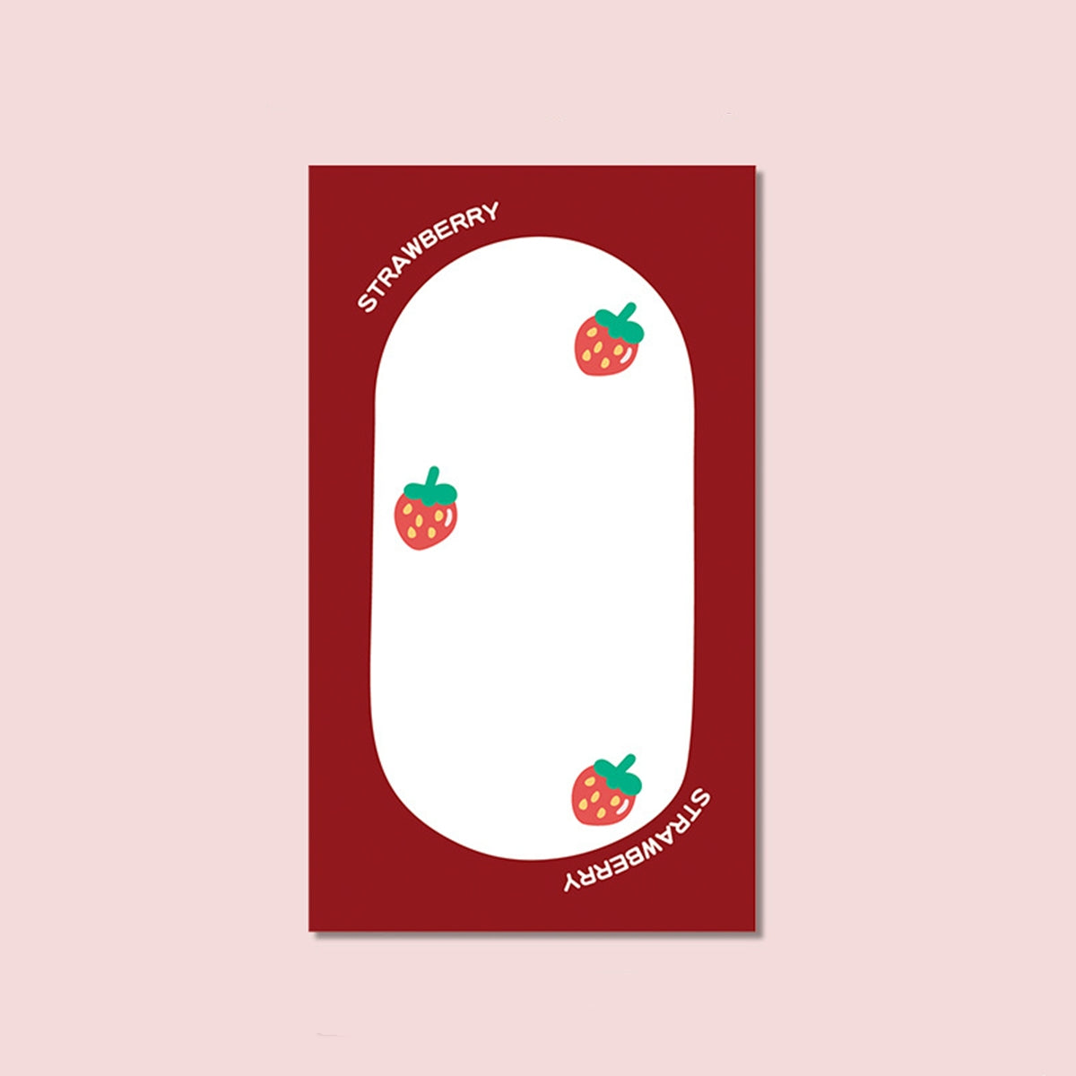 Strawberry Planner Memo Pad 15inch 50 Sheets Weekly Plan Stationery School Offic