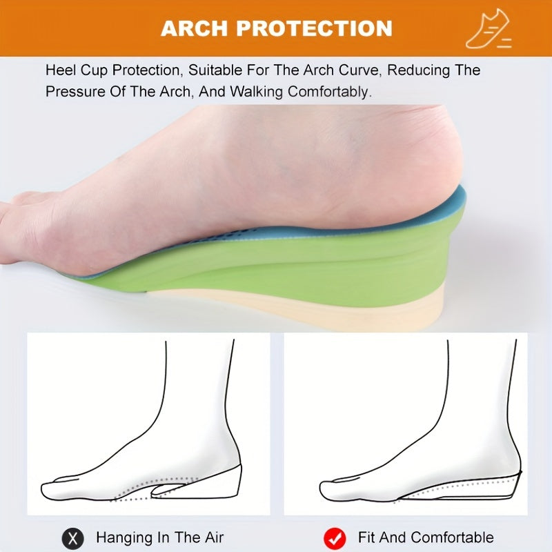 Cushioned Shock Absorption Insoles for Comfortable Wear