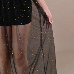 Sequined Mesh Skirt for S American Beach Vacation