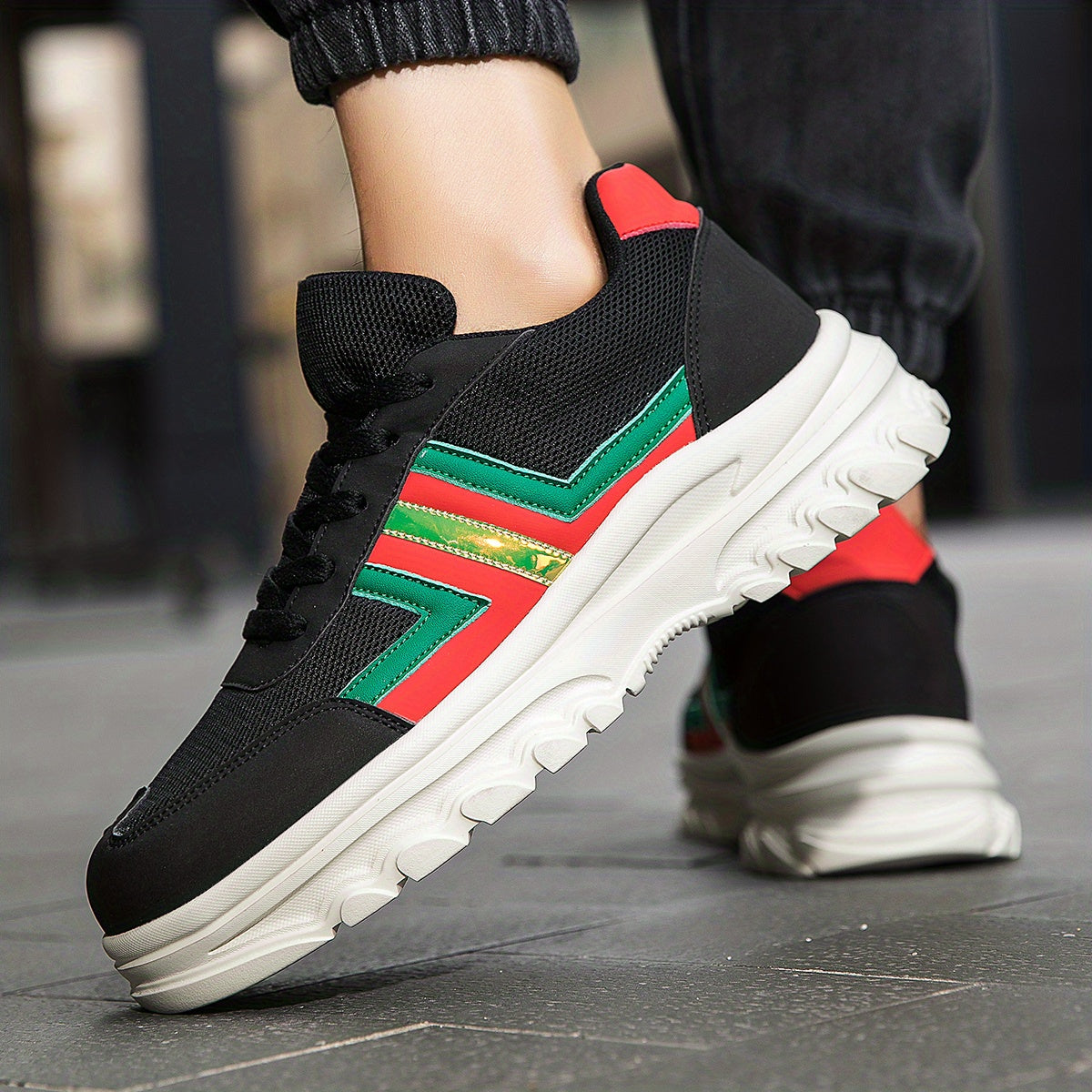 Men's Casual Slip On Woven Sneakers Breathable Non Slip Sneakers