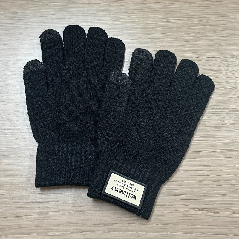 Men's Wool Touch Screen Winter Gloves