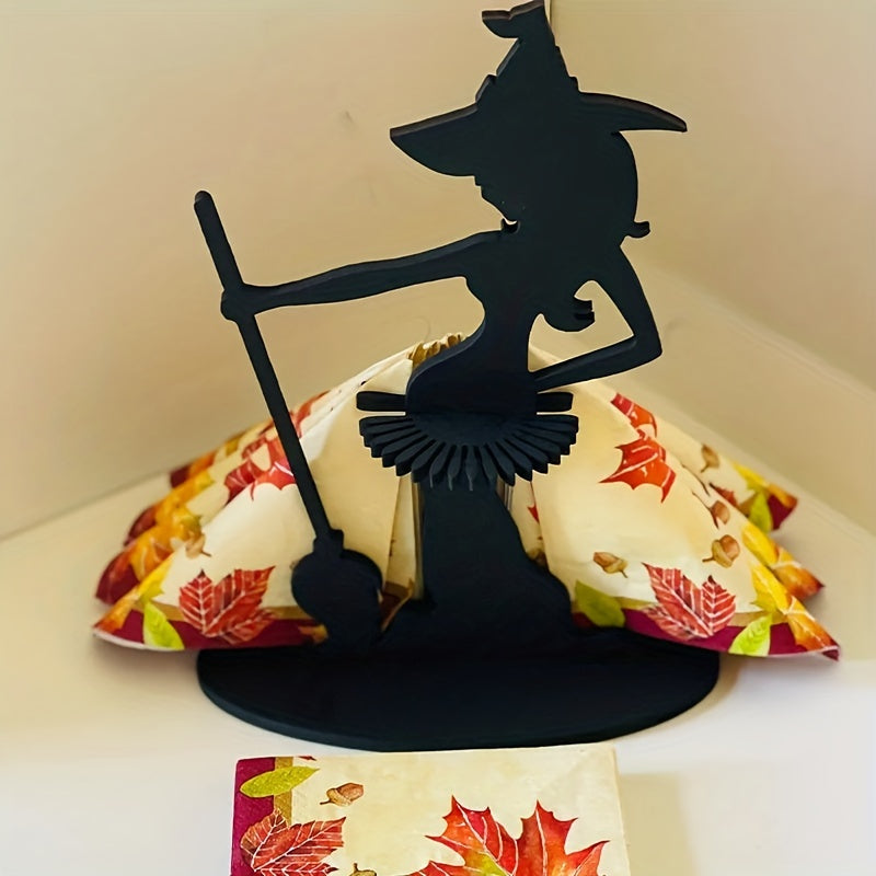 Halloween Witch Napkin Holder for Kitchen and Dining Room Decor