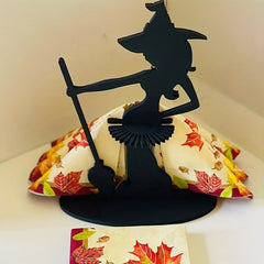 Halloween Witch Napkin Holder for Kitchen and Dining Room Decor