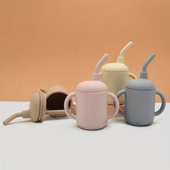 Silicone Training Cup With Straw for Baby/Toddler BPA-Free