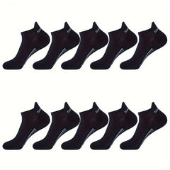 10 Pairs Men's Cotton Ankle Socks Deodorant Sports Sweat-Absorbing Net Socks
