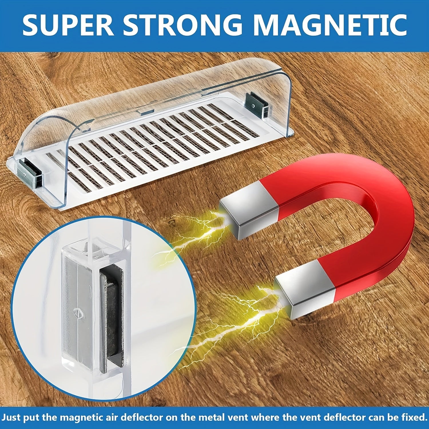 Strong Magnetic Air Vent Deflector 3pcs