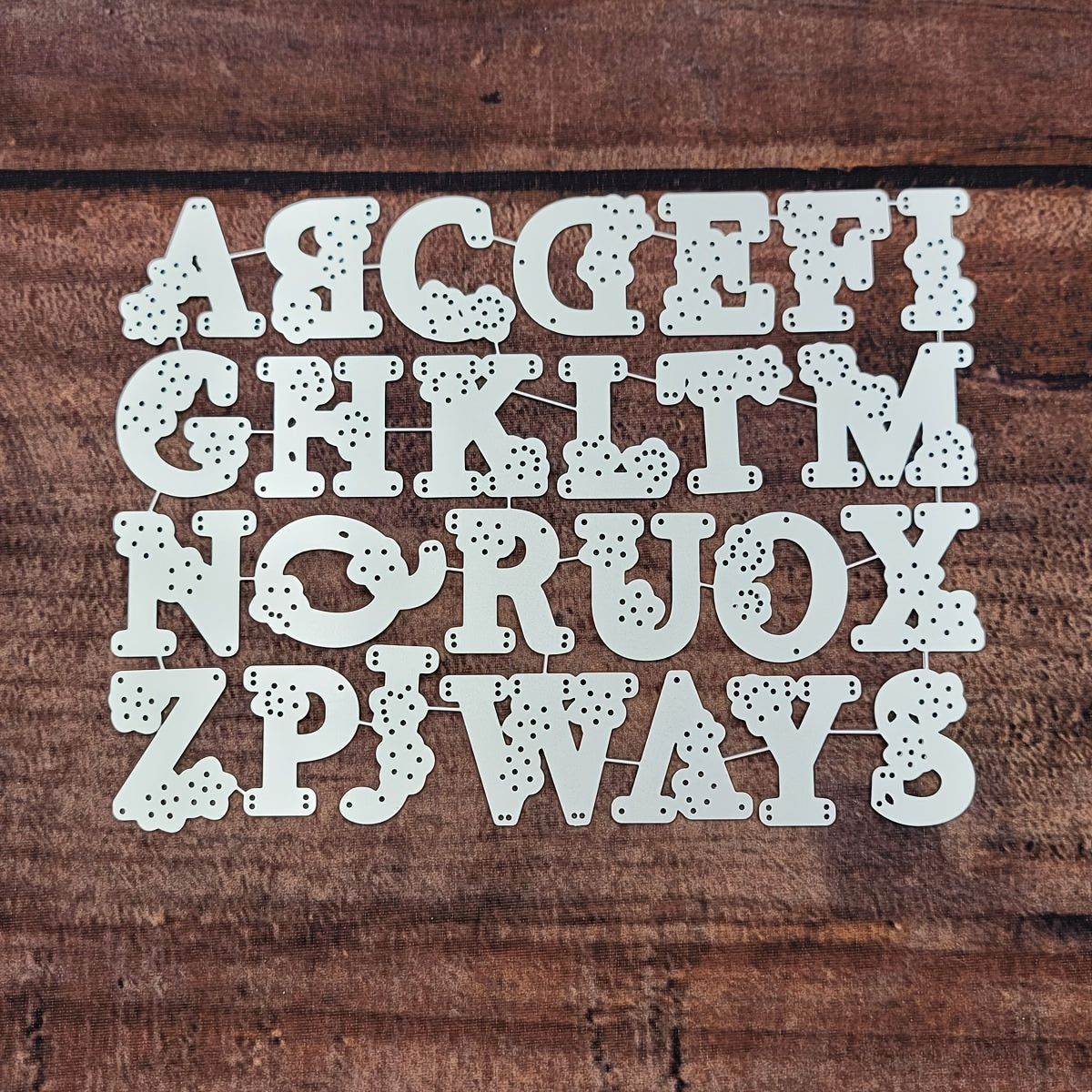 Floral Alphabets Numbers Cutting Die for DIY Craft