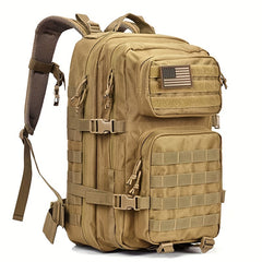 Molle Tactical Backpack 3 Assault Pack Hiking Rucksack with Flag Patch