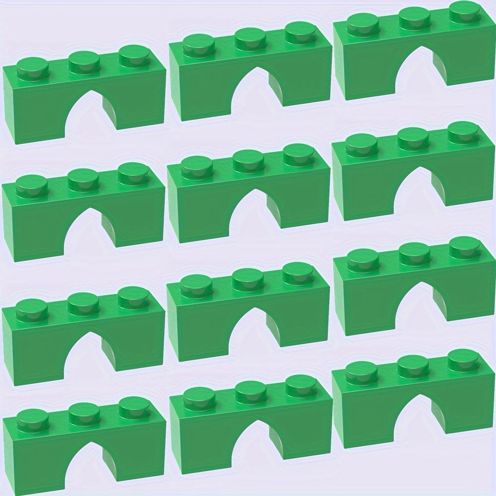 12pc Building Blocks Semi Circular Arch Construction Toy Educational DIY