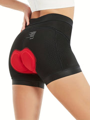 Stretchy Cycling Sports Shorts Padded Yoga Bike Shorts Women's Activewear