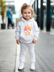 OERYUI Kids Gnome Print Hoodies Pants Set Spring Fall Activewear