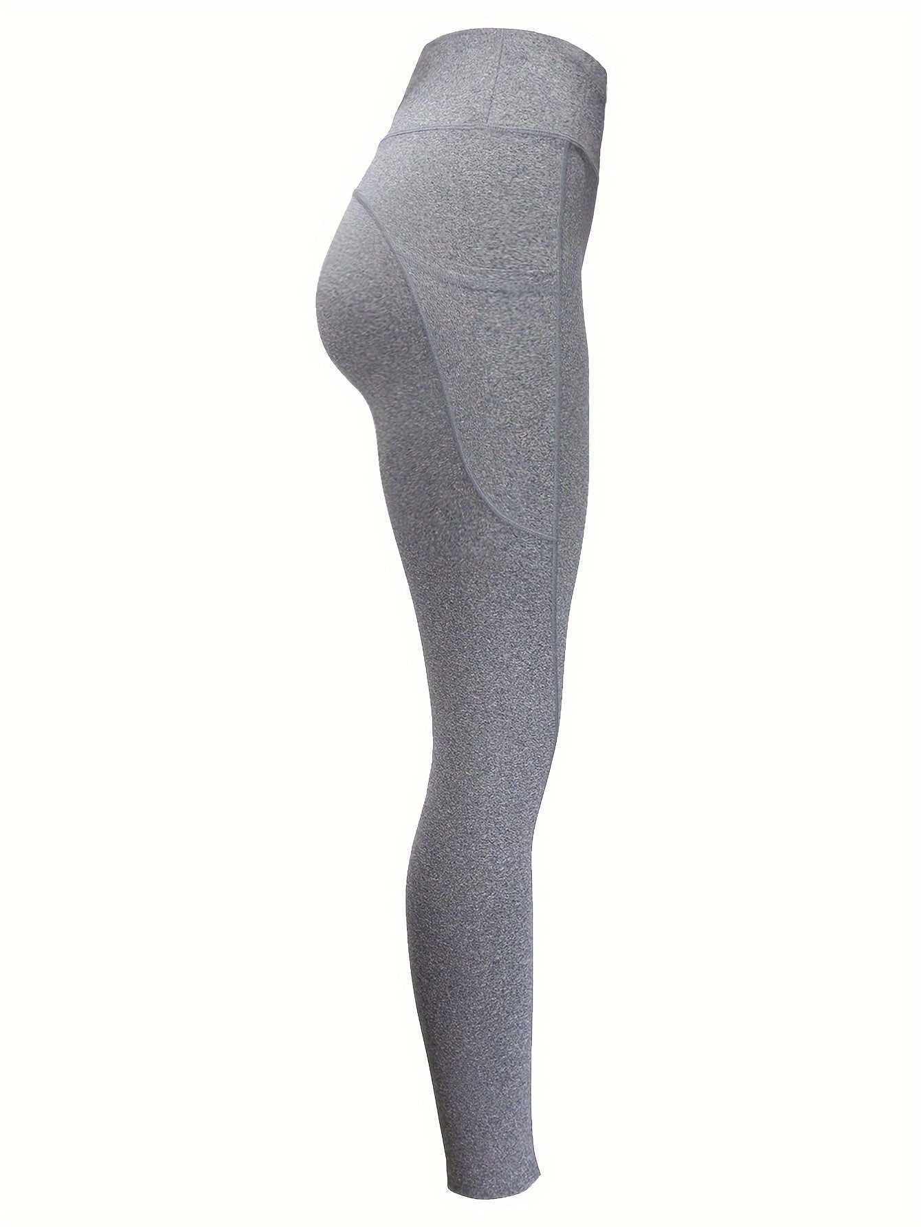 High Waist Butt Lifting Leggings With Side Pockets Soft And Stretchy