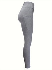 High Waist Butt Lifting Leggings With Side Pockets Soft And Stretchy