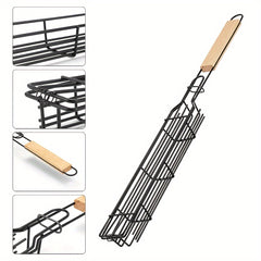 Portable BBQ Grilling Basket Nonstick Barbecue Grill Tool