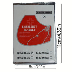 Thermal Survival Blanket Double Sided Silvery Emergency Blanket