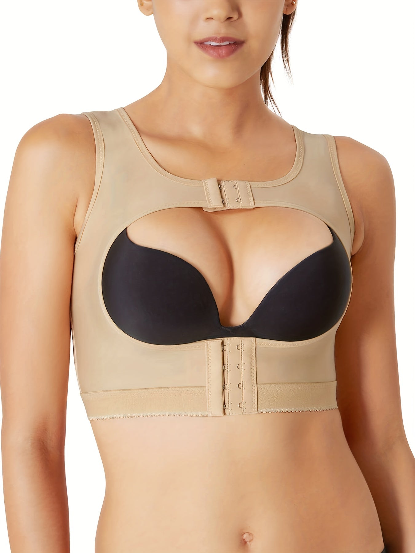 SCARBORO Front Closure Chest Shapewear Bra Adjustable Support Vest