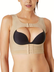 SCARBORO Front Closure Chest Shapewear Bra Adjustable Support Vest