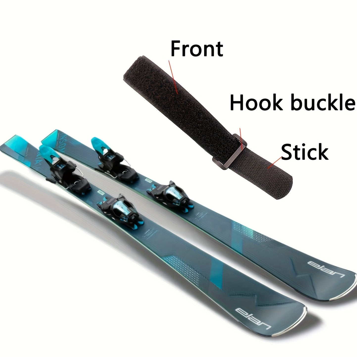 Skiing Pole Binding Straps Durable Fastening Cable Ties Cycling Yoga Mat Straps