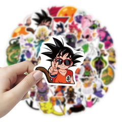 50pcs Anime Cartoon Pvc Waterproof Decorative Stickers For Kids