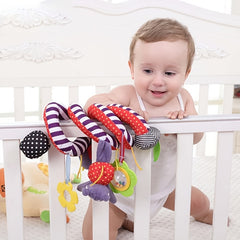 Fun Car Seat Toy Spiral Plush Activity Hanging Toy