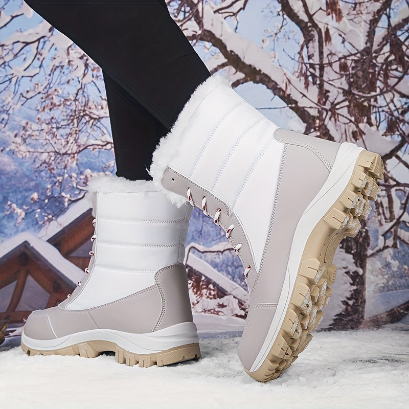 Women's Thick Snow Shoes High Tube, Non-slip, Warm & Wear Resistant