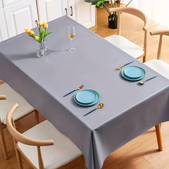 Rect Tablecloth PVC Straight Edge Table Cover Anti-fouling Hotel Home Decor