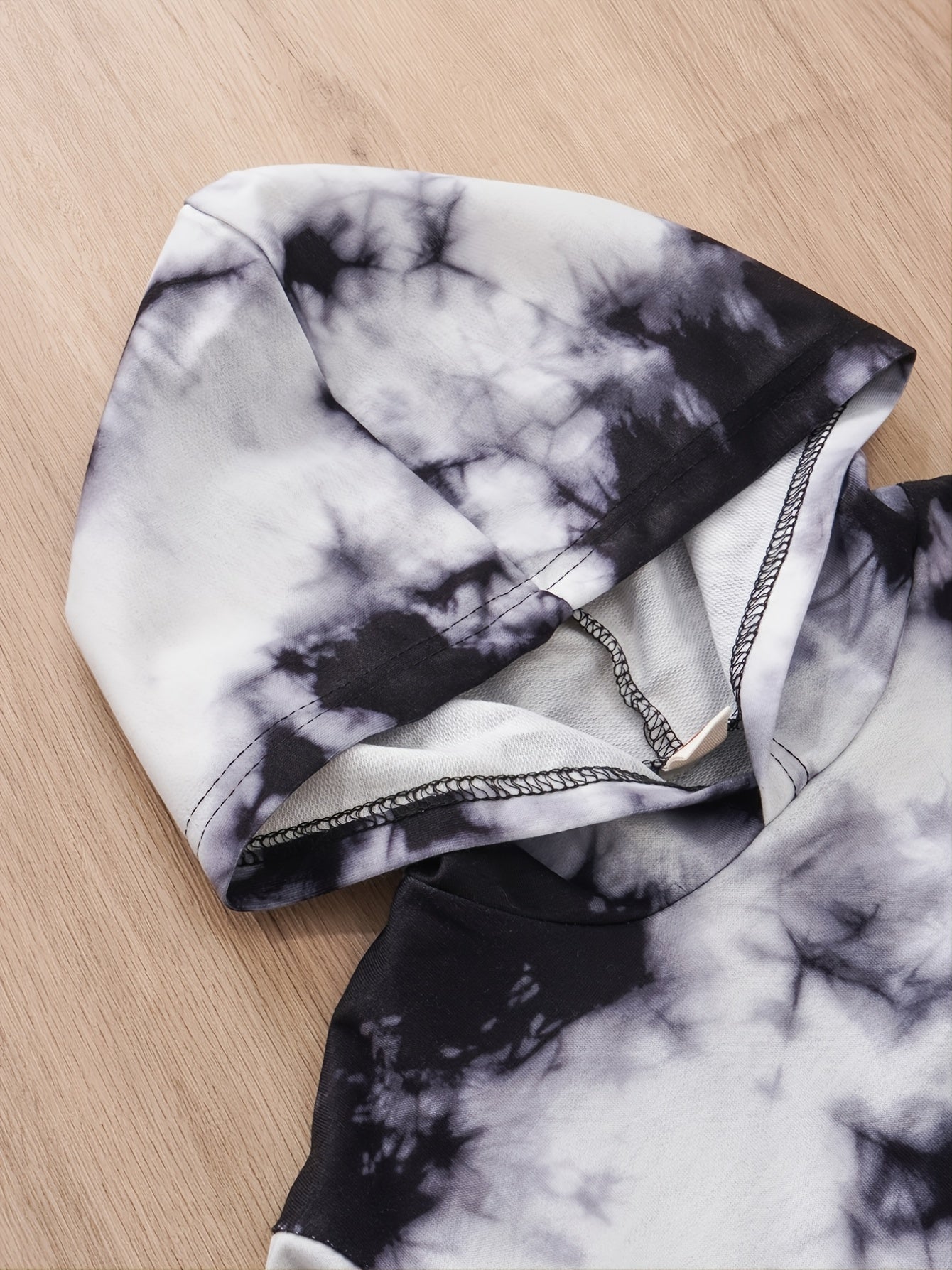 Kids Tie Dye Hooded Sweatshirt Pant Set for Fall/Winter