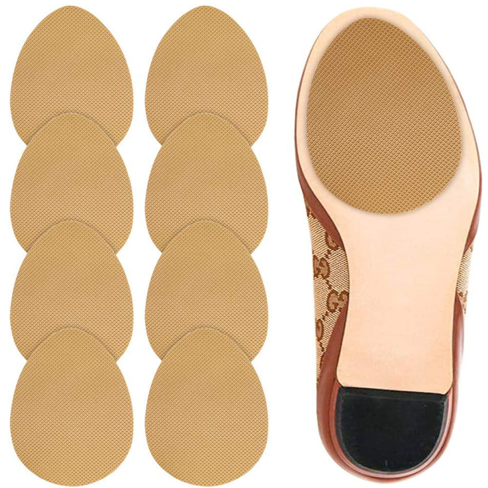 Non Slip Shoe Pads Adhesive Shoe Sole Protectors Yellow 4 Pairs