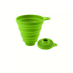 Portable Silicone Funnel Foldable Kitchen Cooking Tool for Easy Pouring