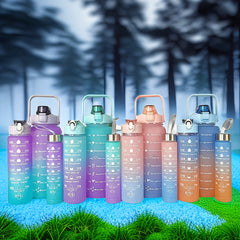 3pcs Portable Plastic Water Bottle Large Capacity Sport Bottle Outdoor