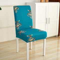 1pc Dining Room Chair Cover Stretchable Removable Washable Protector
