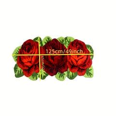 Floral Rug Anti-Slip Backing Cozy Carpet Washable
