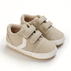 Boys' Hook And Loop Sneakers Lightweight Non Slip Walking Shoes