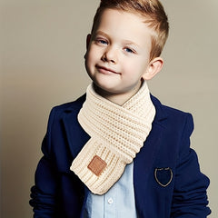 2pcs Winter Knitted Scarf for Kids Boys Girls