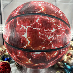 High Elastic TPU Non-slip Basketball Red Flame Series