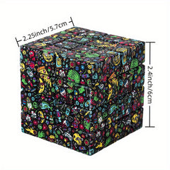 Creative Pattern Square Grinder Spice Crusher Herb Grinder Kitchen Supplies