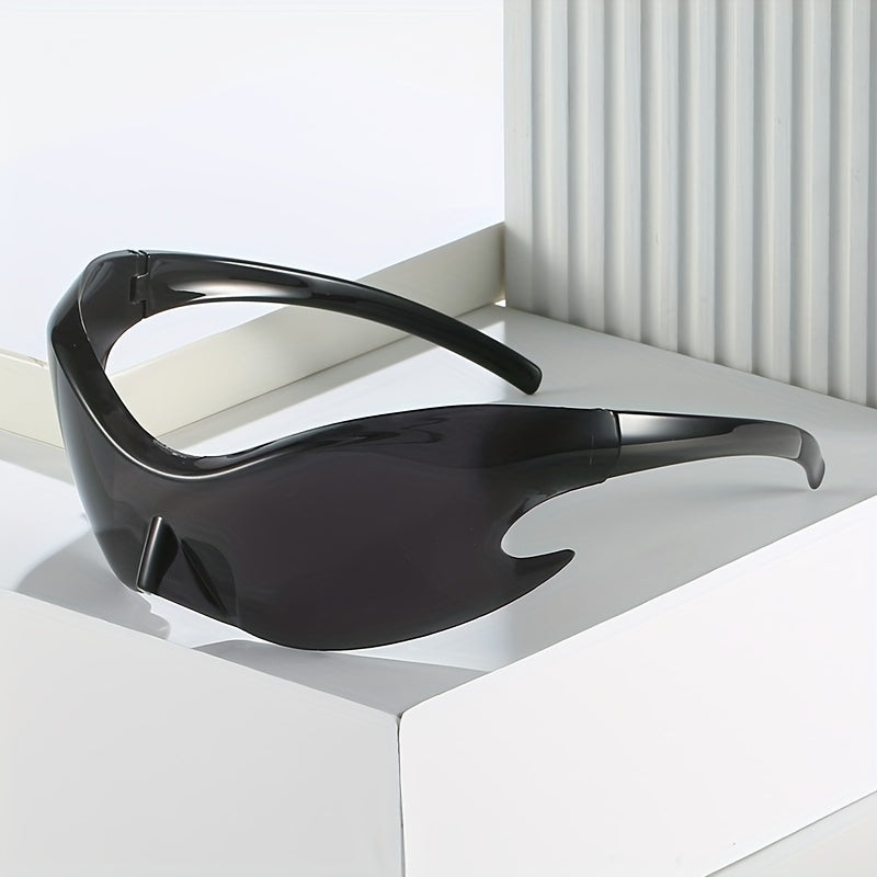 Y2K Holographic Wrap Around Sunglasses UV400