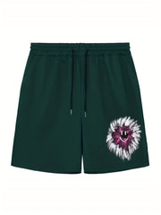 Men's Brush Stroke Smile Graphic Athletic Shorts