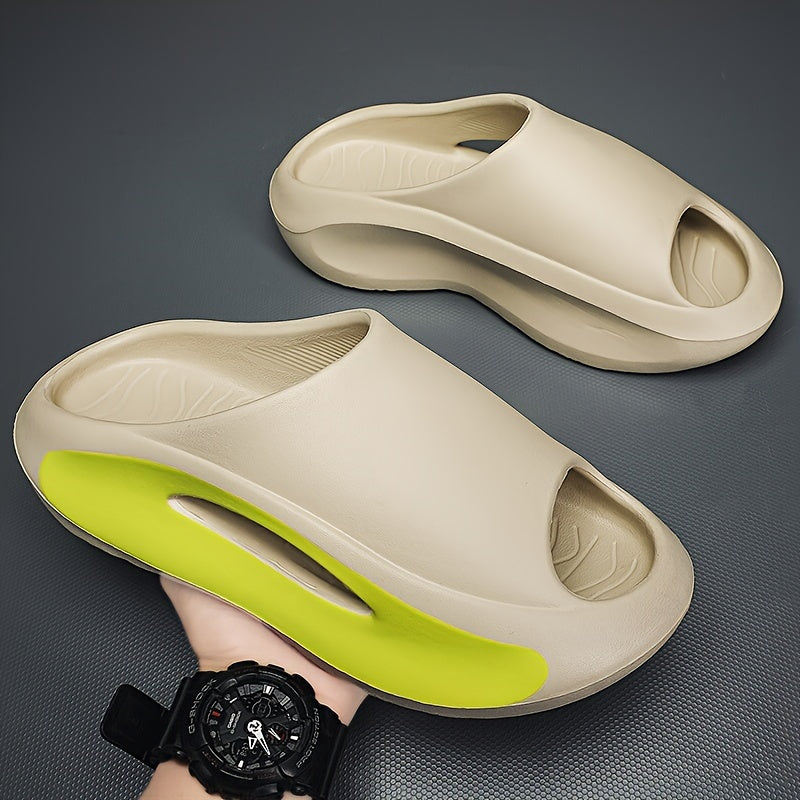 Men's Colour Block Slippers Comfy Non Slip Open Toe Slides