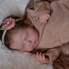 20in Full Body Silicone Reborn Toddler Girl Doll With 3D Skin Tone