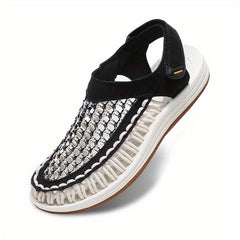 Men's Comfortable Woven Sandals Wear resistant Non Slip Beach Shoes