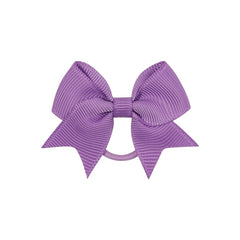 4pcs Baby Girls Hair Bowknots Solid Ring & Swallowtail Ties
