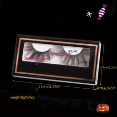 Halloween Style False Eyelashes Faux Mink Lashes Sequin Decorative