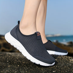 Men's Comfy Breathable Slip-on Mesh Sneakers Athletic Shoes